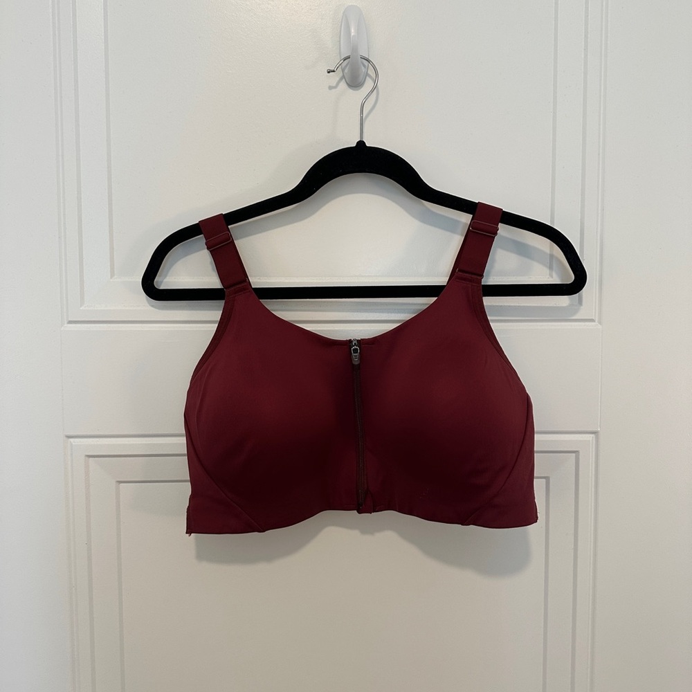 Women's Burgundy Sports Bra